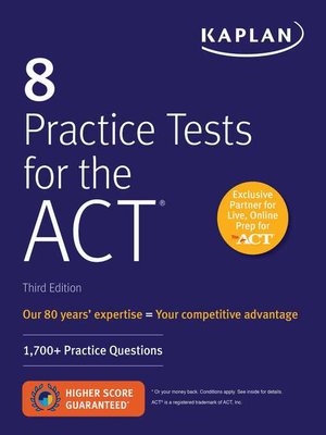 cover image of 8 Practice Tests for the ACT